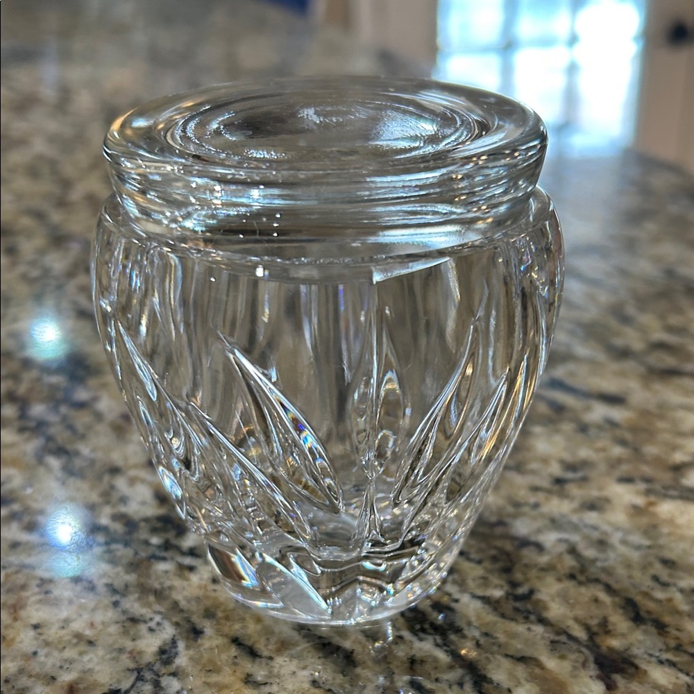 vintage Marquis Waterford crystal cookie or buscit jar - Picture 2 of 11